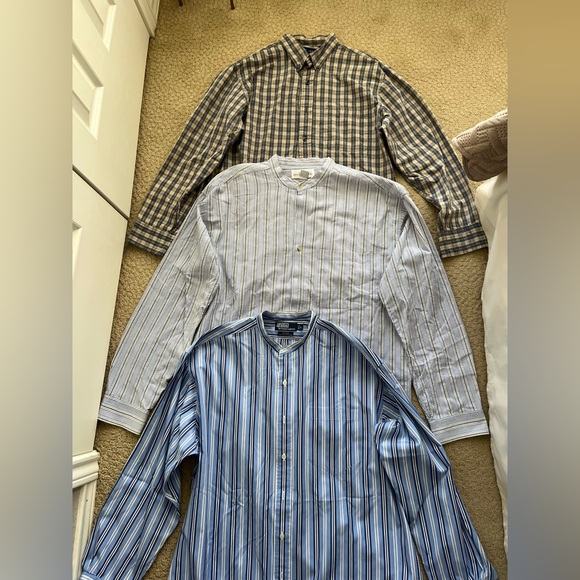 Polo, IZOD & Anchor Blue Other - Lot of 3 Men’s Long Sleeve Shirts (Size: Large & XL)